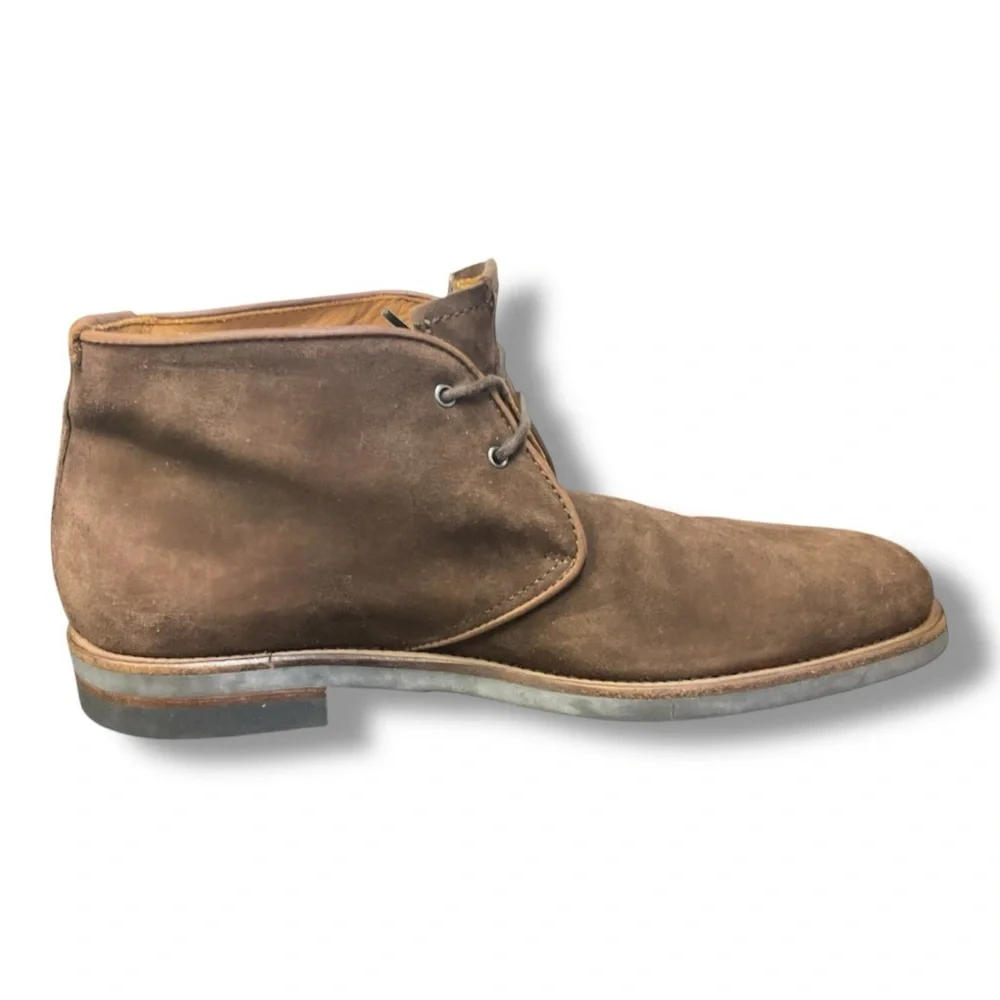 Aquatalia Carlos Brown Suede Chukka‎ Boots Mens 9 Weatherproof Made in Italy